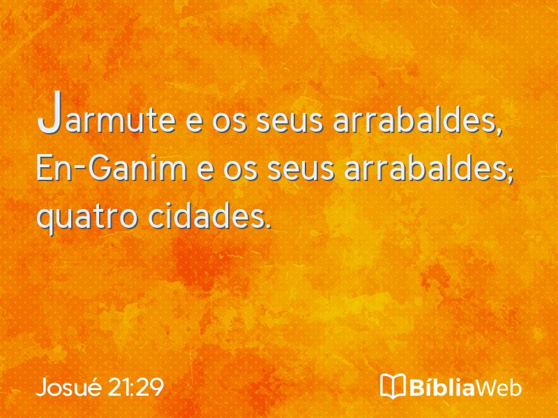 Josué 21:29 em imagem para compartilhar