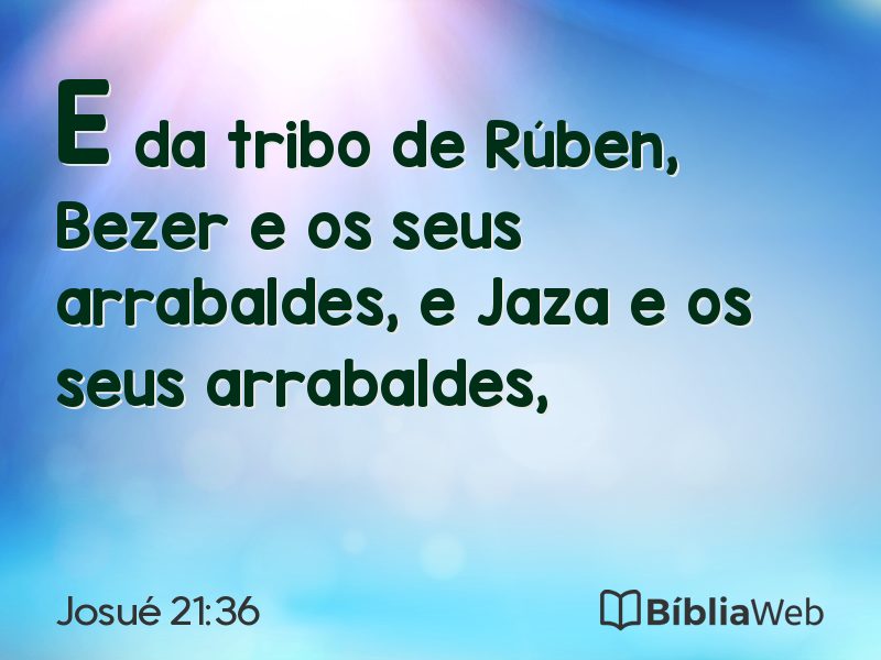 Josué 21:36 em imagem para compartilhar