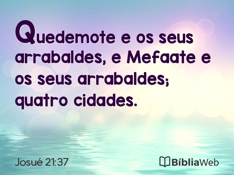 Josué 21:37 em imagem para compartilhar