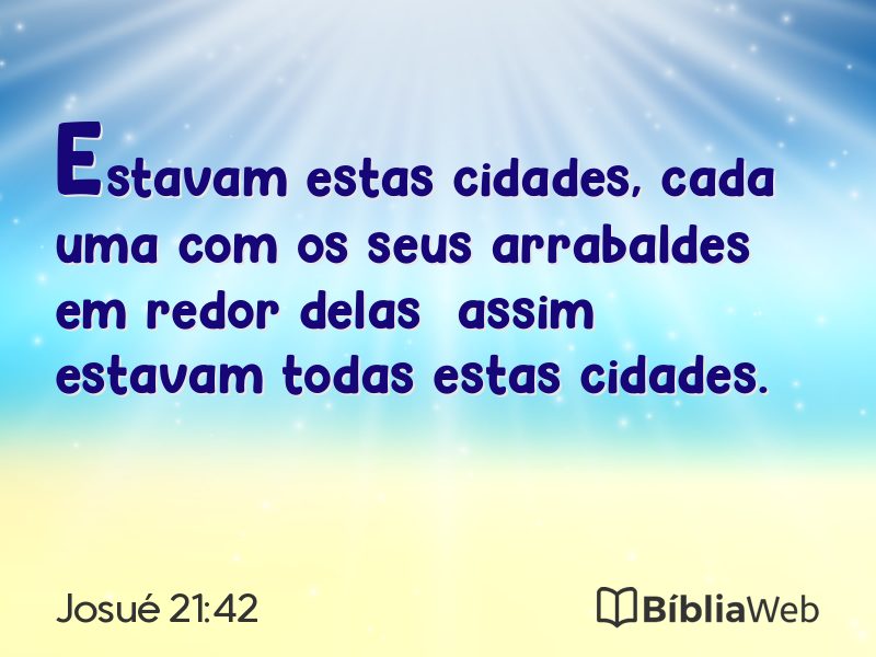 Josué 21:42 em imagem para compartilhar
