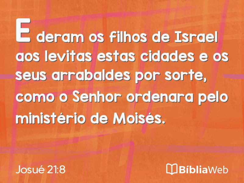 Josué 21:8 em imagem para compartilhar