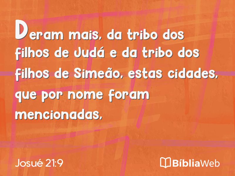 Josué 21:9 em imagem para compartilhar
