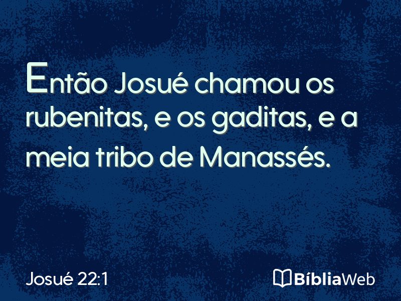 Josué 22:1 em imagem para compartilhar