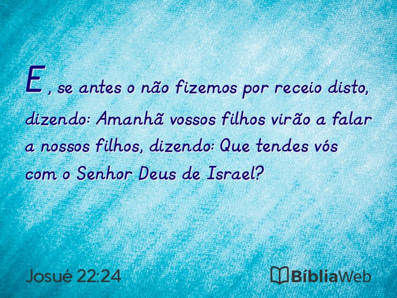Josué 22:24 em imagem para compartilhar