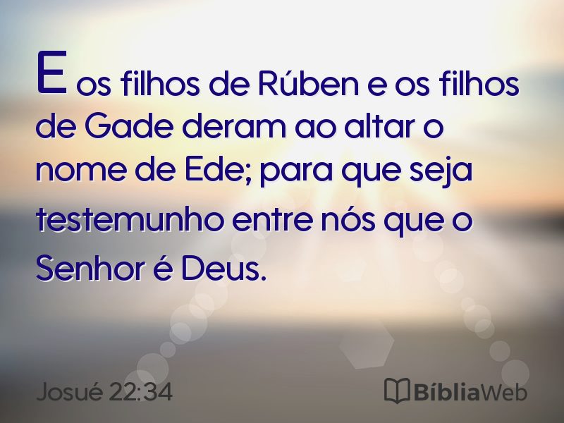 Josué 22:34 em imagem para compartilhar