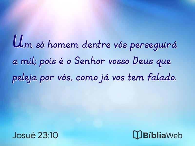 Josué 23:10 em imagem para compartilhar