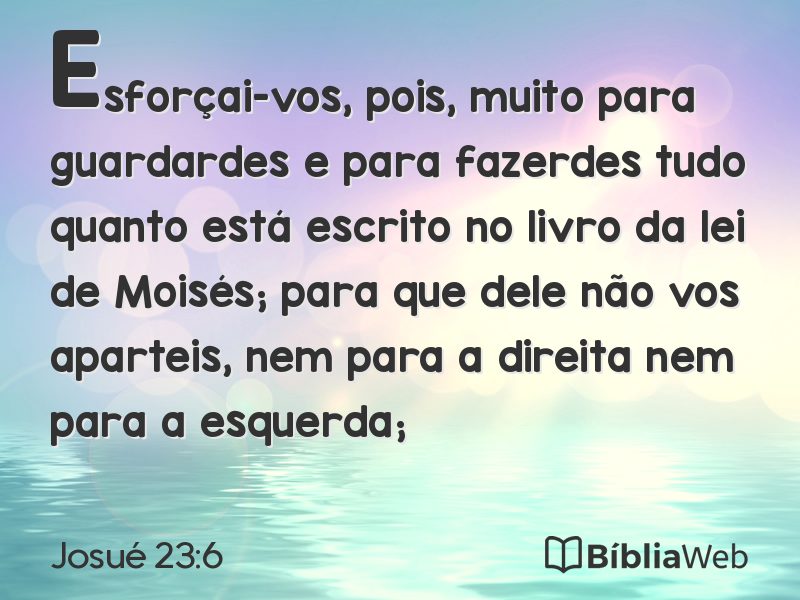 Josué 23:6 em imagem para compartilhar