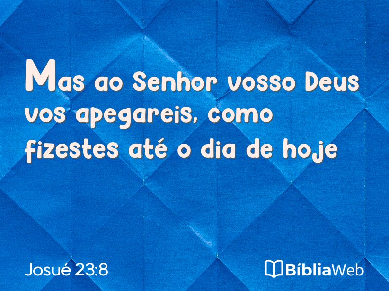 Josué 23:8 em imagem para compartilhar
