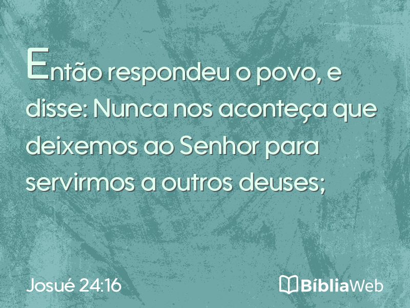 Josué 24:16 em imagem para compartilhar