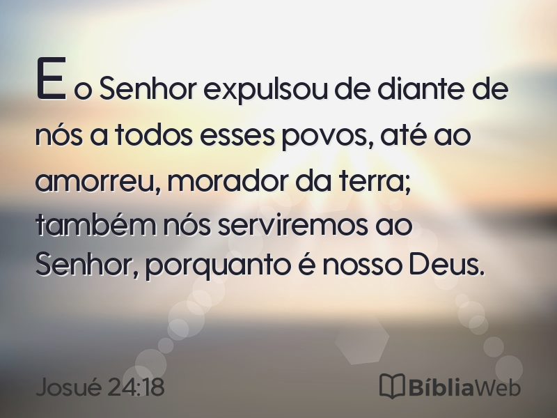 Josué 24:18 em imagem para compartilhar