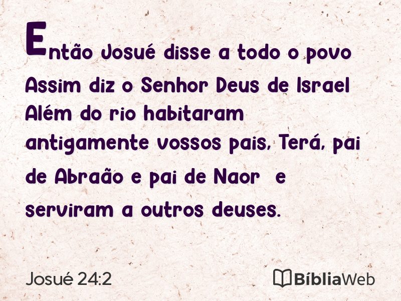 Josué 24:2 em imagem para compartilhar