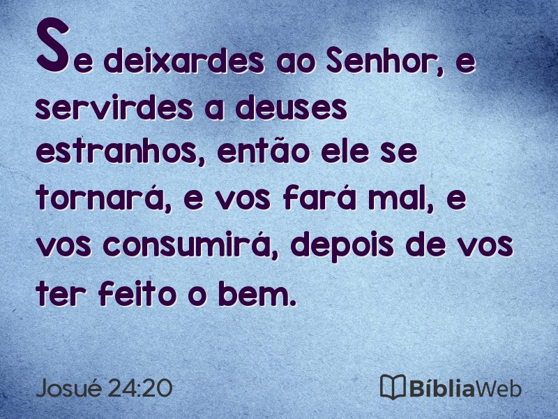 Josué 24:20 em imagem para compartilhar