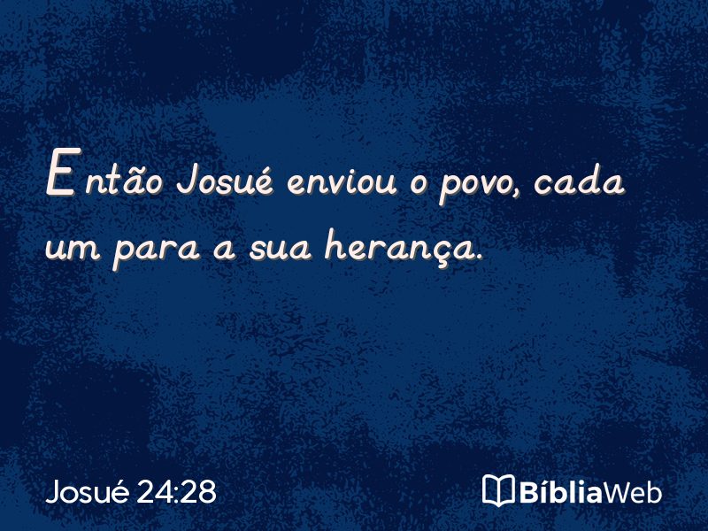 Josué 24:28 em imagem para compartilhar