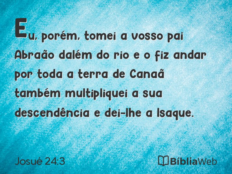 Josué 24:3 em imagem para compartilhar