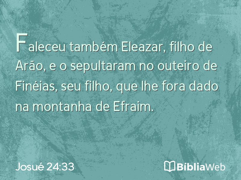 Josué 24:33 em imagem para compartilhar