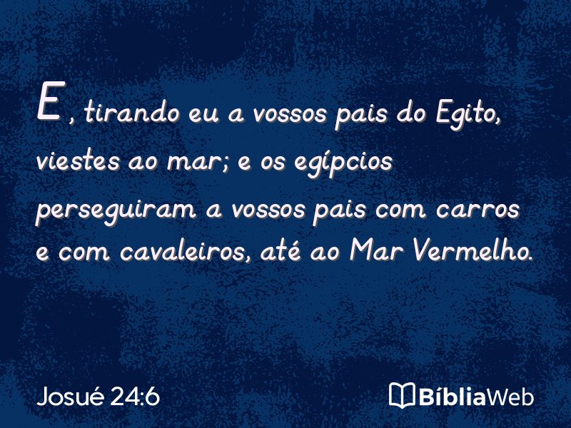 Josué 24:6 em imagem para compartilhar