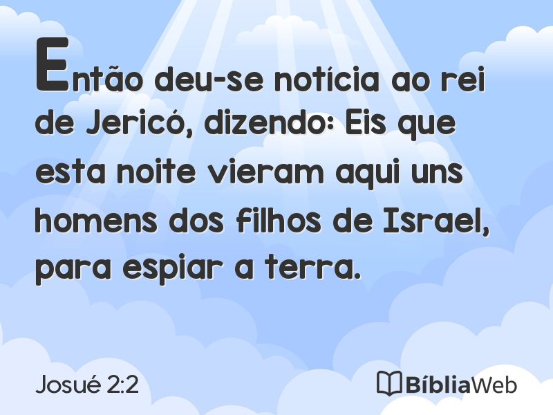 Josué 2:2 em imagem para compartilhar