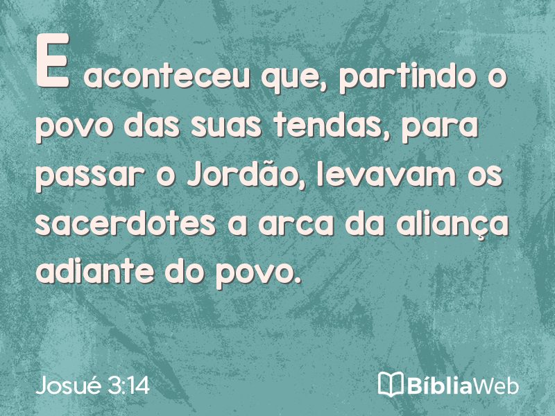 Josué 3:14 em imagem para compartilhar