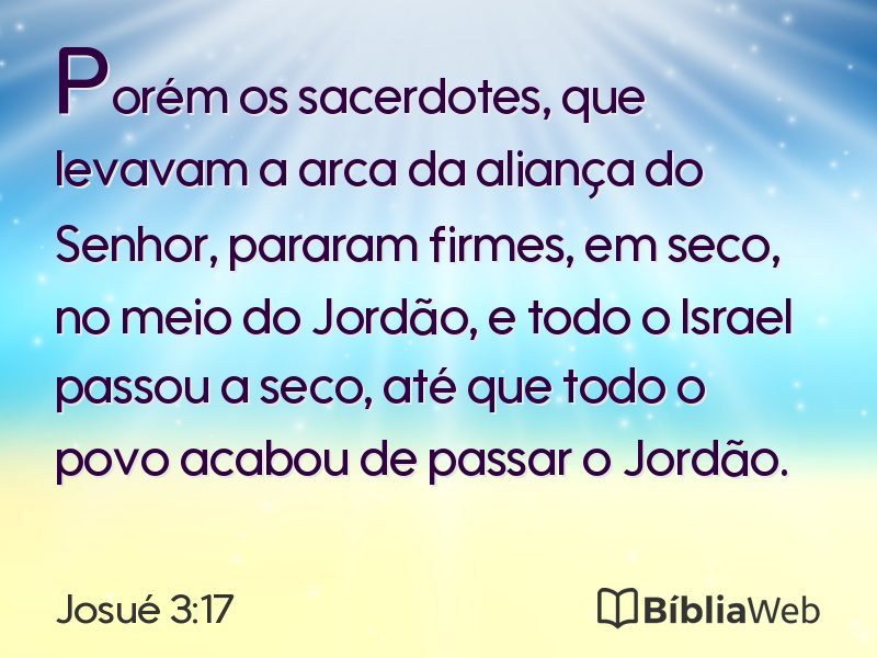 Josué 3:17 em imagem para compartilhar