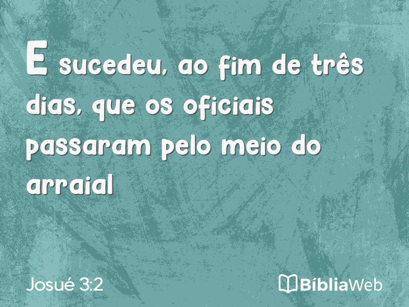 Josué 3:2 em imagem para compartilhar