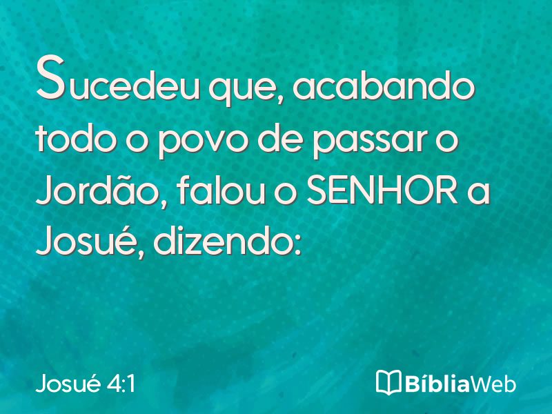 Josué 4:1 em imagem para compartilhar