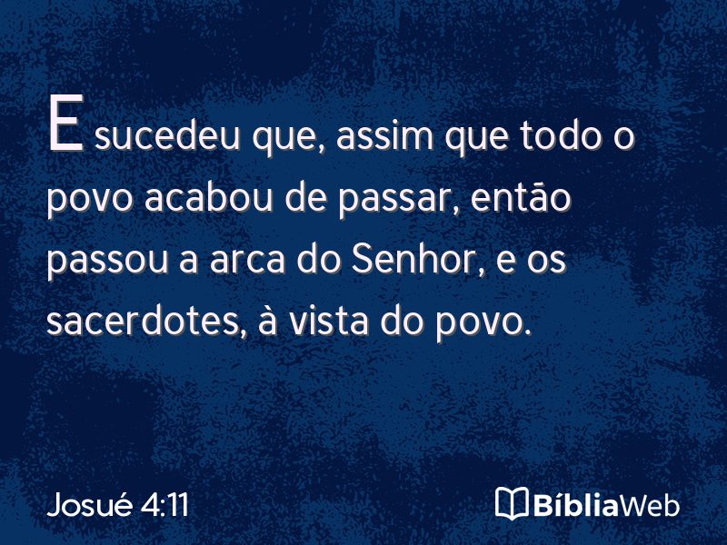 Josué 4:11 em imagem para compartilhar