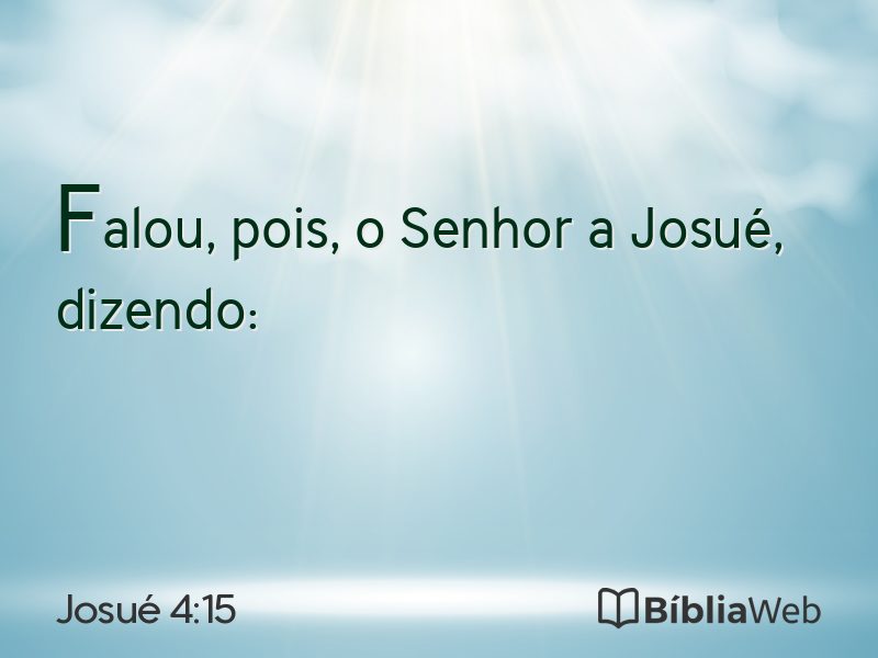 Josué 4:15 em imagem para compartilhar