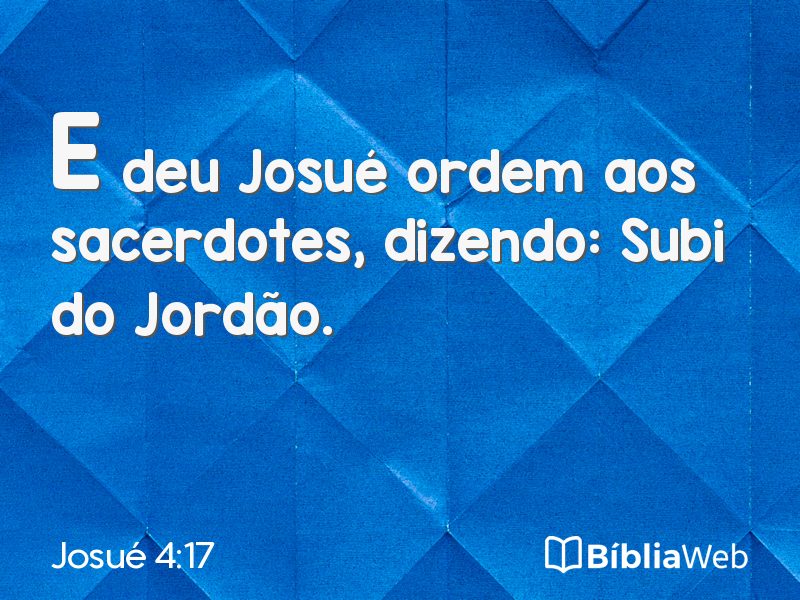 Josué 4:17 em imagem para compartilhar