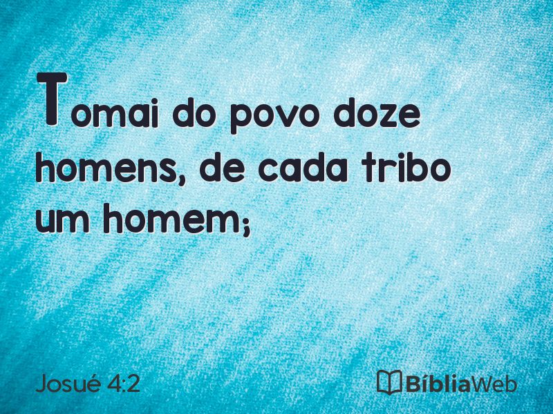 Josué 4:2 em imagem para compartilhar