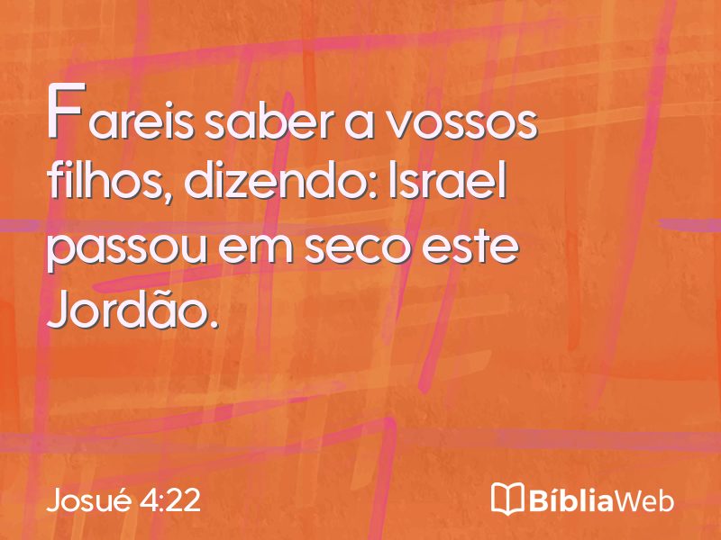 Josué 4:22 em imagem para compartilhar