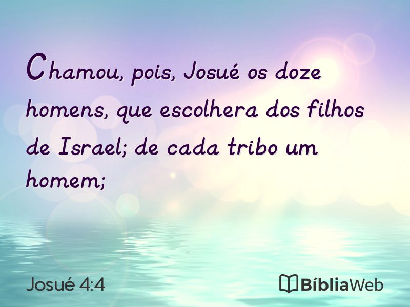 Josué 4:4 em imagem para compartilhar