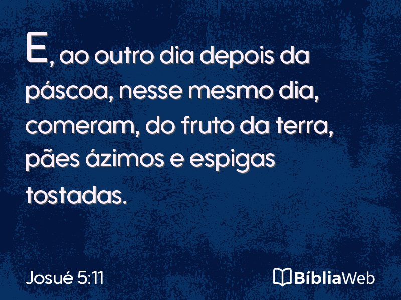 Josué 5:11 em imagem para compartilhar