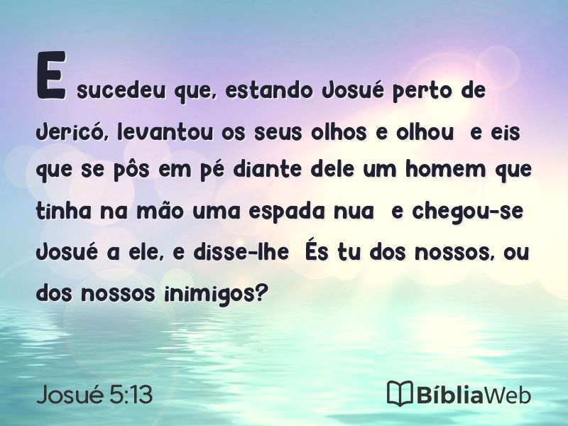 Josué 5:13 em imagem para compartilhar