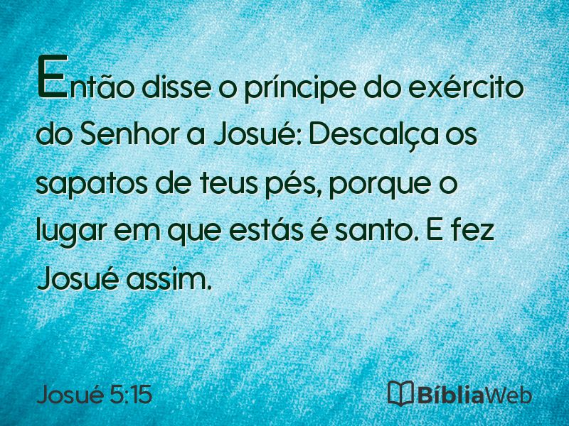 Josué 5:15 em imagem para compartilhar