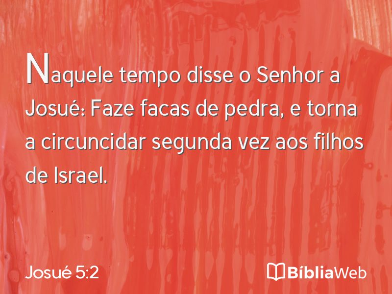 Josué 5:2 em imagem para compartilhar