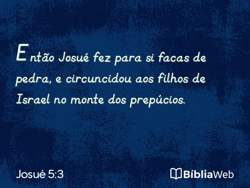 Josué 5:3 em imagem para compartilhar