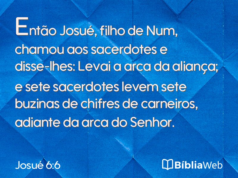 Josué 6:6 em imagem para compartilhar