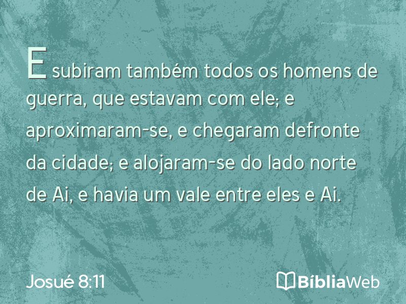 Josué 8:11 em imagem para compartilhar