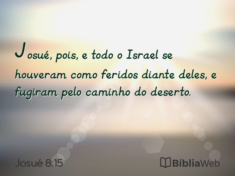 Josué 8:15 em imagem para compartilhar