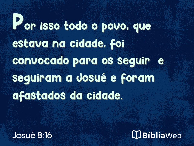 Josué 8:16 em imagem para compartilhar