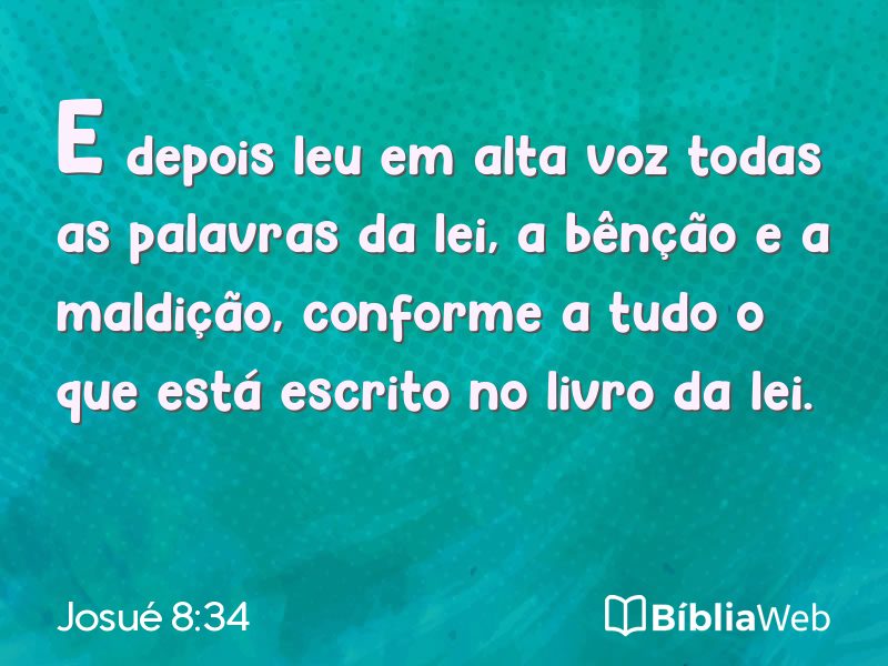 Josué 8:34 em imagem para compartilhar