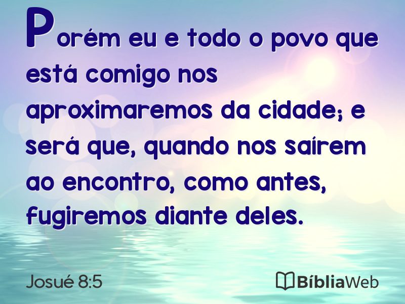 Josué 8:5 em imagem para compartilhar