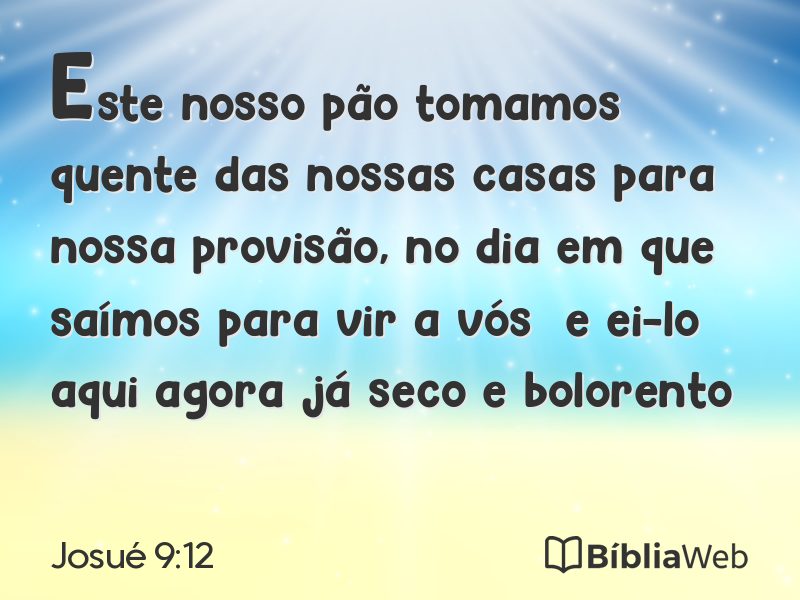 Josué 9:12 em imagem para compartilhar