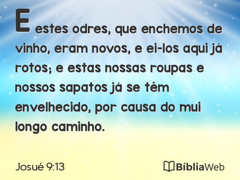 Josué 9:13 em imagem para compartilhar