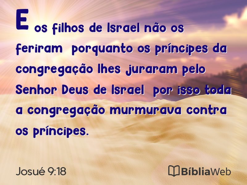 Josué 9:18 em imagem para compartilhar