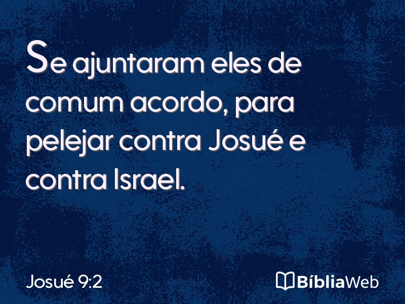 Josué 9:2 em imagem para compartilhar