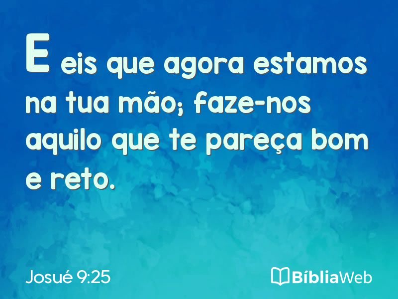Josué 9:25 em imagem para compartilhar