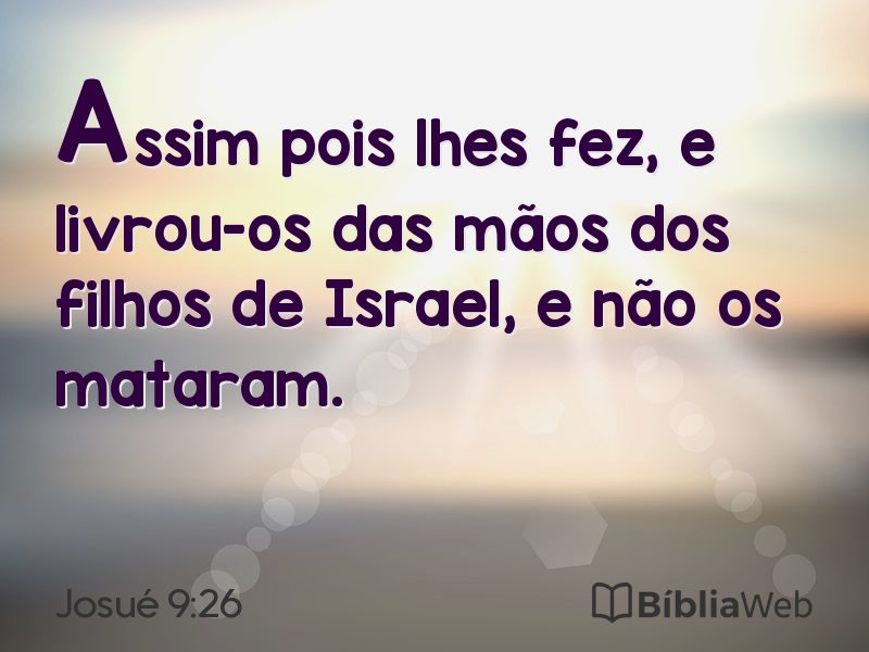 Josué 9:26 em imagem para compartilhar