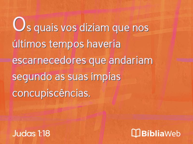 Judas 1:18 em imagem para compartilhar