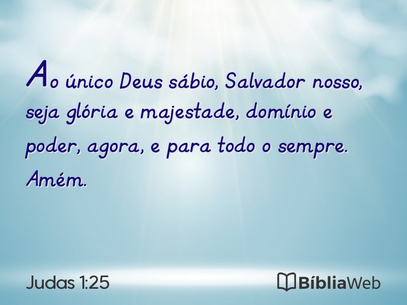 Judas 1:25 em imagem para compartilhar